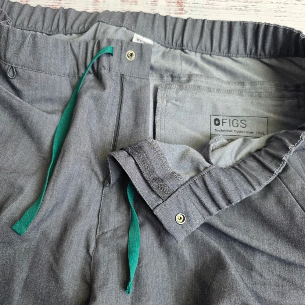 FIGS Technical‎ Collection Mens XXL Gray Jogger Scrub Pants M20SW2023 Charcoal